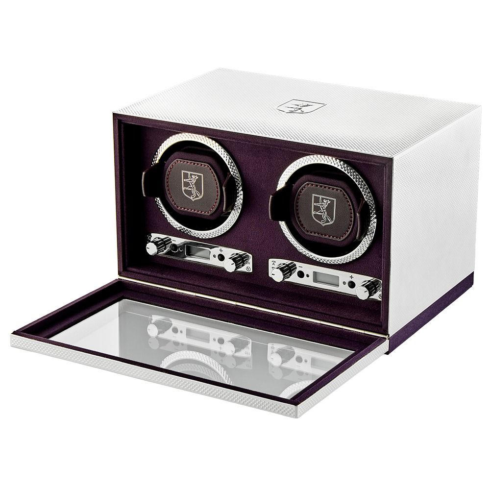 190 Anniversary Silver Double Programmable Watch Winder