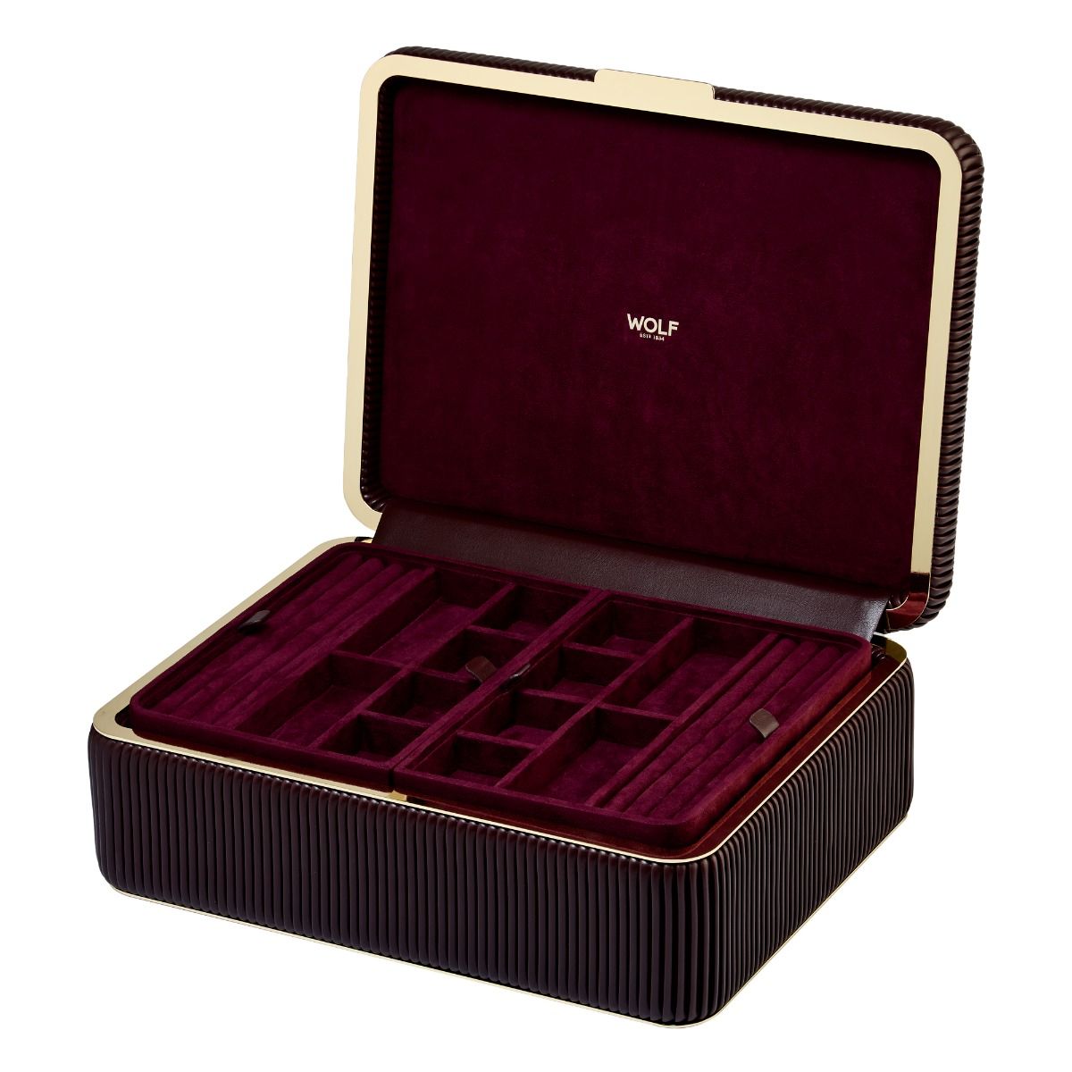 Bella Large Jewellery Box – Bordeaux
