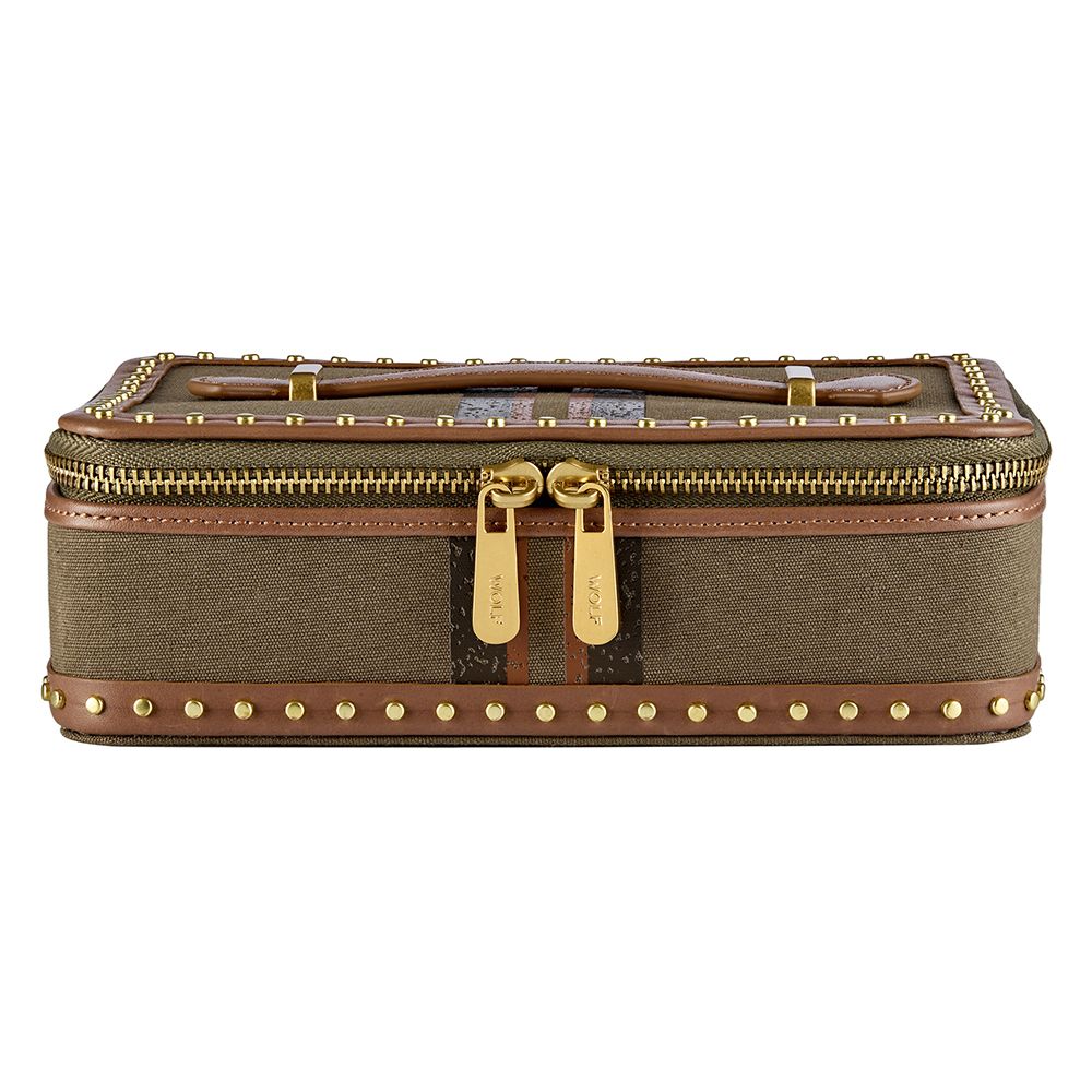 Ida Travel Zip Jewellery Case with handle