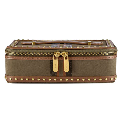 Ida Travel Zip Jewellery Case with handle