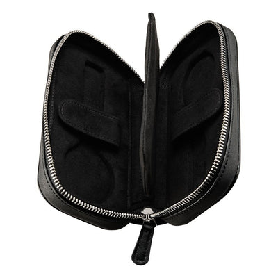 Philipp 2 Piece Watch Zip Case - Black