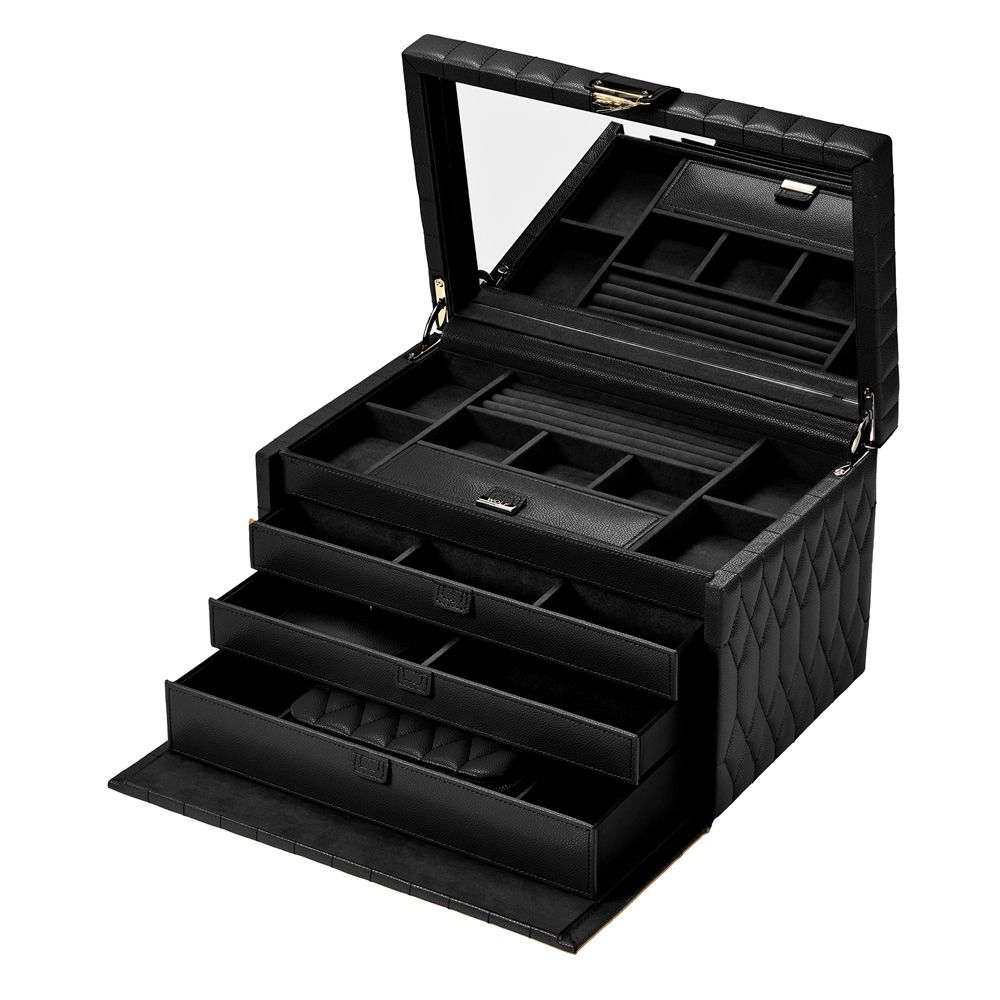 Lauren Large Jewelry Box - Black