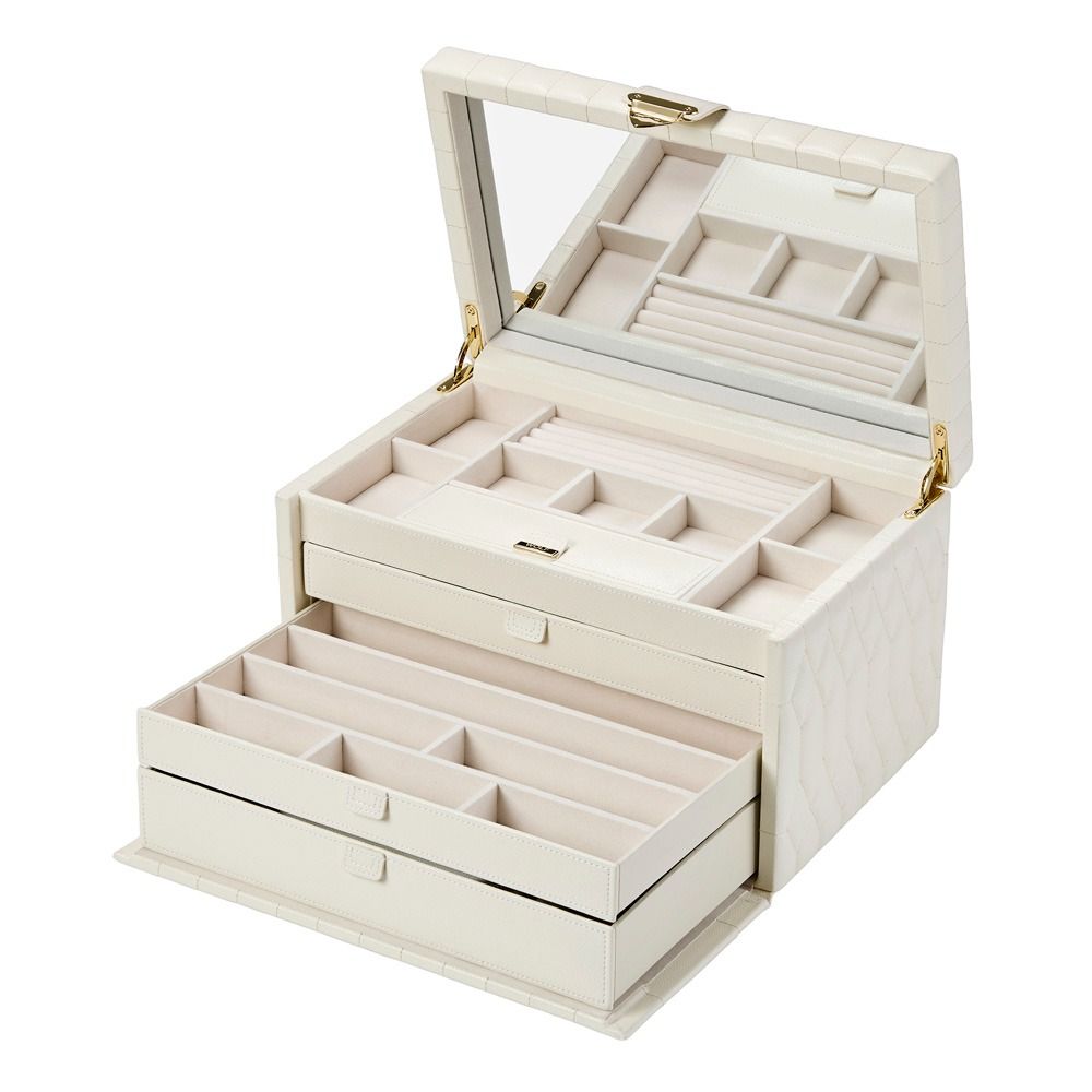 Lauren Large Jewelry Box - Ivory
