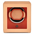 Cub Seltzer Single Watch Winder with Cover - Peach/Orange