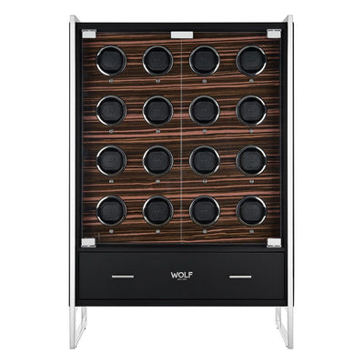 Roadster 16 Piece Watch Winder Cabinet