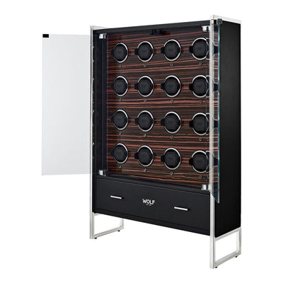 Roadster 16 Piece Watch Winder Cabinet