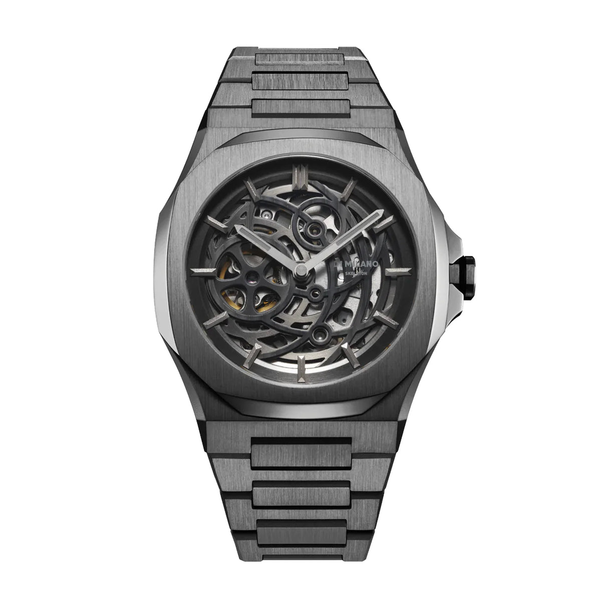 D1 Milano Skeleton Bracelet Gun Metal 41.5mm SKBJ11