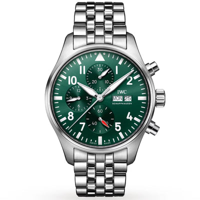IWC Pilot’s Watch IW378006 Chronograph Edition “The Last Flight” Green Dial