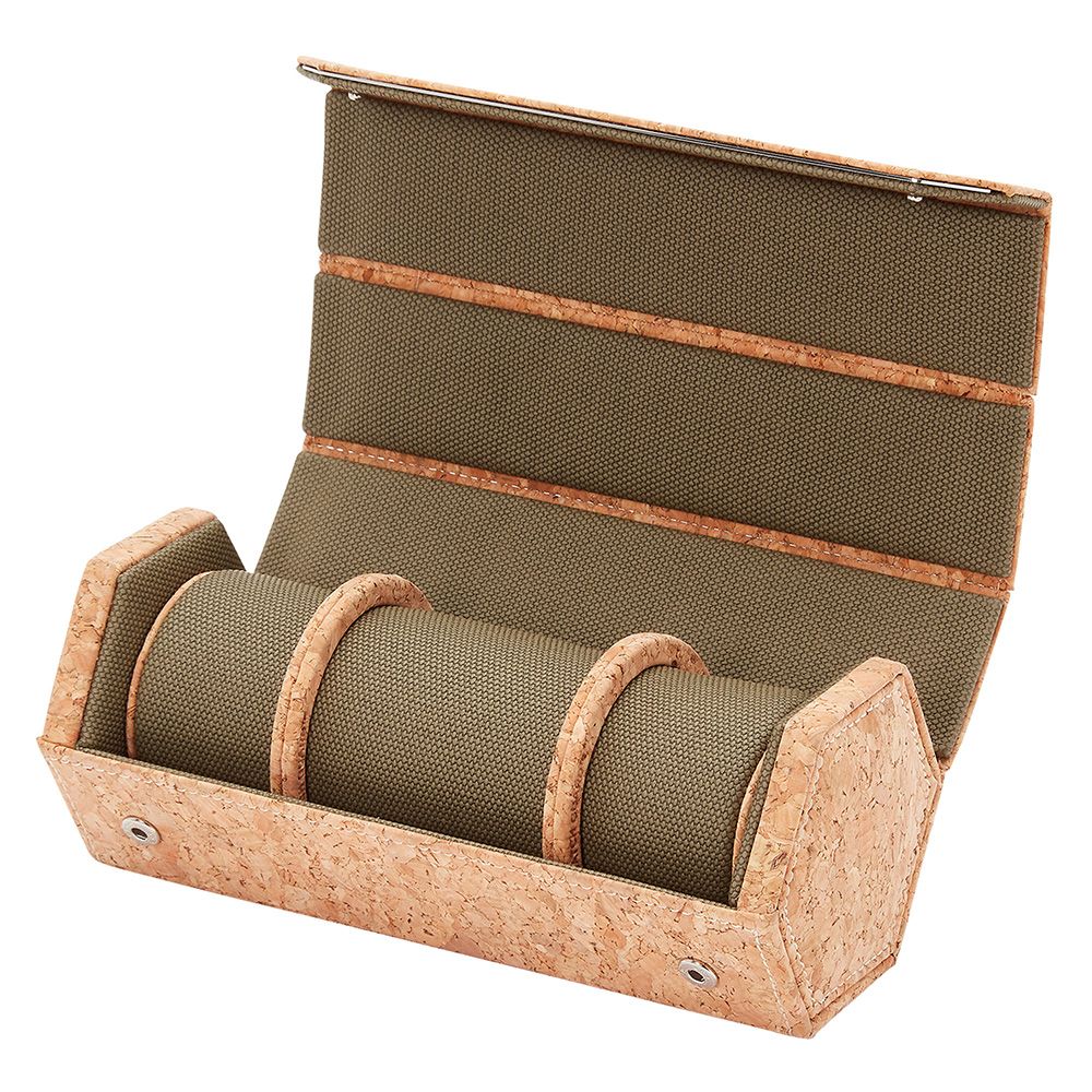 Cortiça Triple Hexagon Watch Roll with Capsule